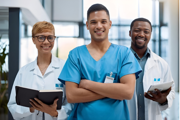 Medical Alliance Staffing Doctors looking at camera